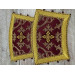 Metallic brocade epitrachil and cuffs - Priest communion set - Stole, pair cuffs