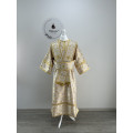 Sticharion for subdeacon in white-gold brocade - Altar boy robe - Single orar
