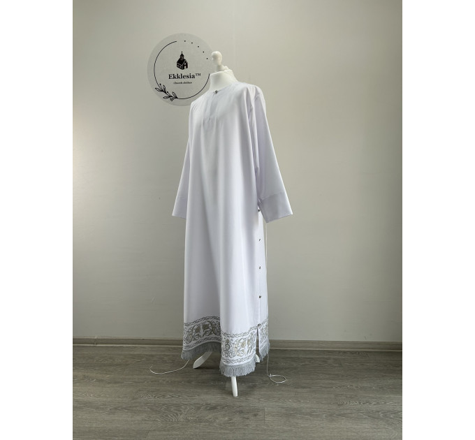 Bishop's Podsakkosnik - White Stikhar in gabardine - Podsaccosnik - Podryznik