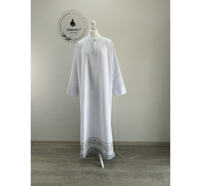Bishop's Podsakkosnik - White Stikhar in gabardine - Podsaccosnik - Podryznik