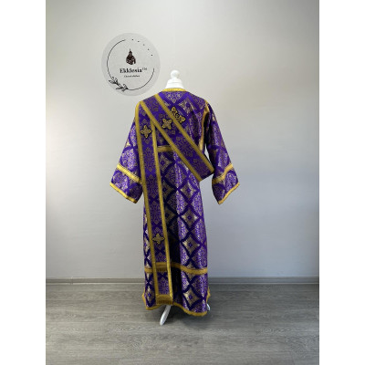 Brocade vestment for protodeacon - Stichar and orar - Sticharion, orarion, cuffs
