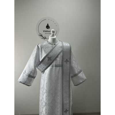 Brocade vestment for protodeacon - Stichar and orar - Sticharion, orarion, cuffs
