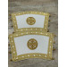 Reversible embroidered communion set - Double stole and cuffs - Two sides stole