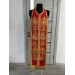 Reversible embroidered communion set - Double stole and cuffs - Two sides stole