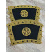 Reversible embroidered communion set - Double stole and cuffs - Two sides stole