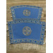 Reversible embroidered communion set - Double stole and cuffs - Two sides stole