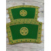 Reversible embroidered communion set - Double stole and cuffs - Two sides stole