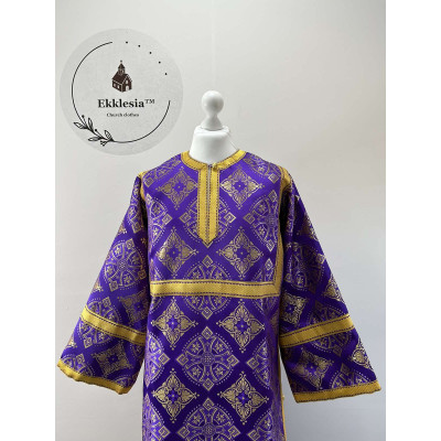 Stichar for Lent - Altar Server Reader Robe brocade - Liturgical sticharion