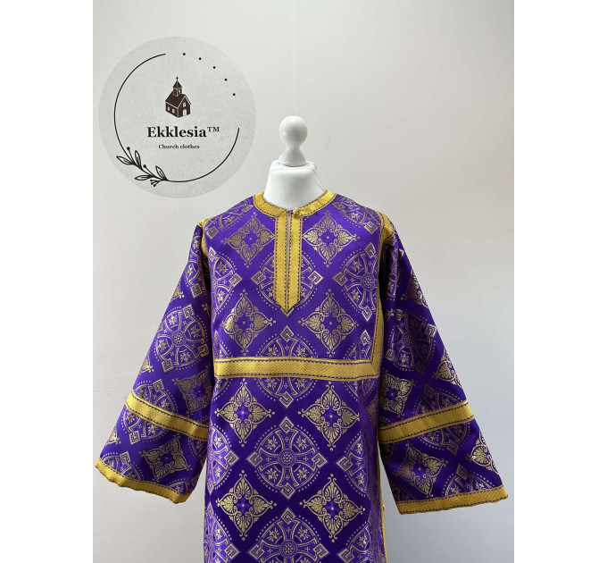 Stichar for Lent - Altar Server Reader Robe brocade - Liturgical sticharion