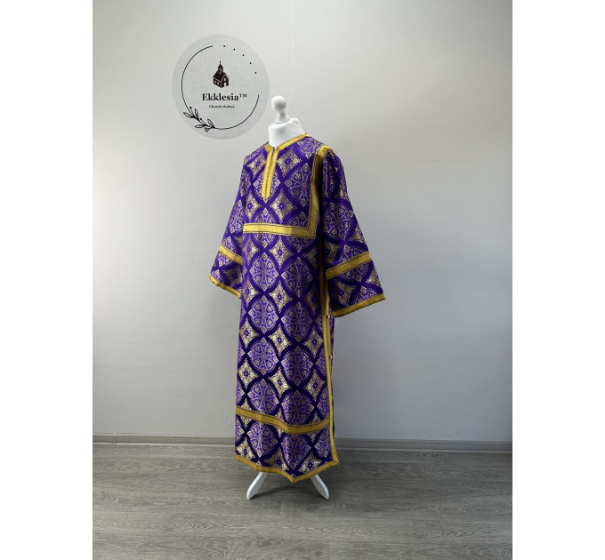 Stichar for Lent - Altar Server Reader Robe brocade - Liturgical sticharion