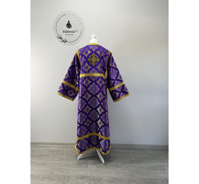 Stichar for Lent - Altar Server Reader Robe brocade - Liturgical sticharion