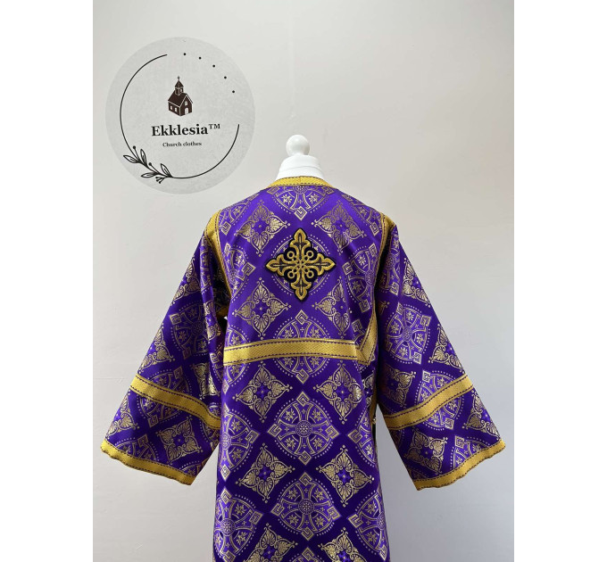 Stichar for Lent - Altar Server Reader Robe brocade - Liturgical sticharion