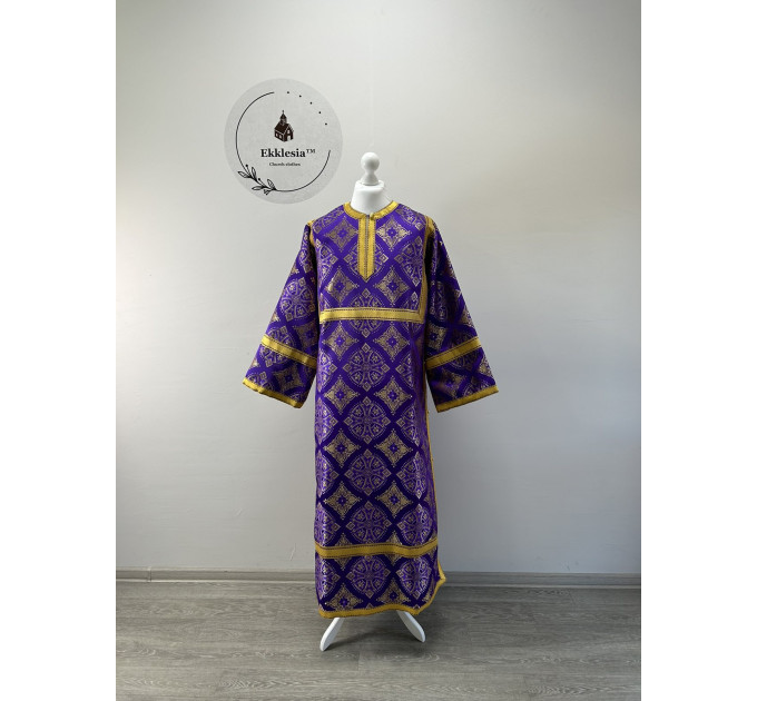 Stichar for Lent - Altar Server Reader Robe brocade - Liturgical sticharion