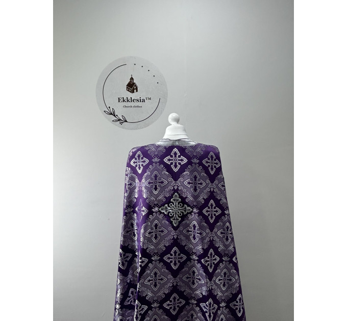 Greek-style Lent vestment for priest - Liturgical vestment set - Phelon, stole