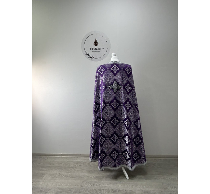 Greek-style Lent vestment for priest - Liturgical vestment set - Phelon, stole