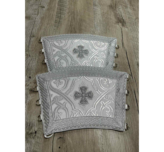Greek style priest vestment- White phelon - Orthodox ordination vestment set