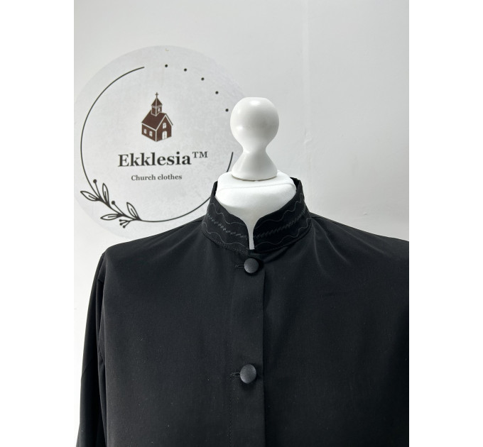 Orthodox cassock with buttons - Embroidered inner cassock in Burgarian style