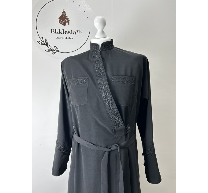 Embroidered inner cassock - Orthodox cassock - Greek-style cassock