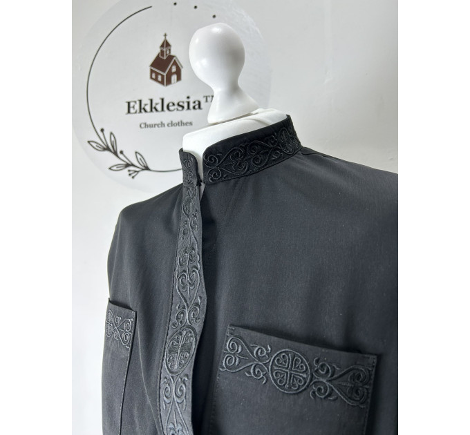 Embroidered inner cassock - Orthodox cassock - Greek-style cassock