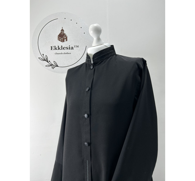 Orthodox cassock with buttons - Embroidered inner cassock in Burgarian style