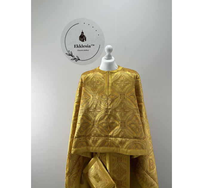 Orthodox priest vestment - Liturgical vestment on brocade - Church garment