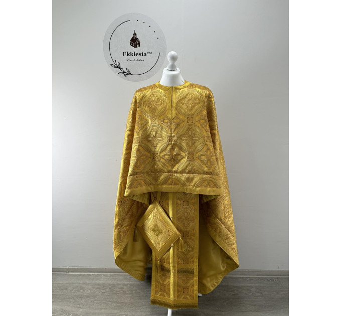 Orthodox priest vestment - Liturgical vestment on brocade - Church garment