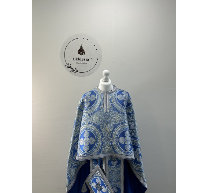 Orthodox vestment for priest - Phelon in Greek style with Theotokos icon