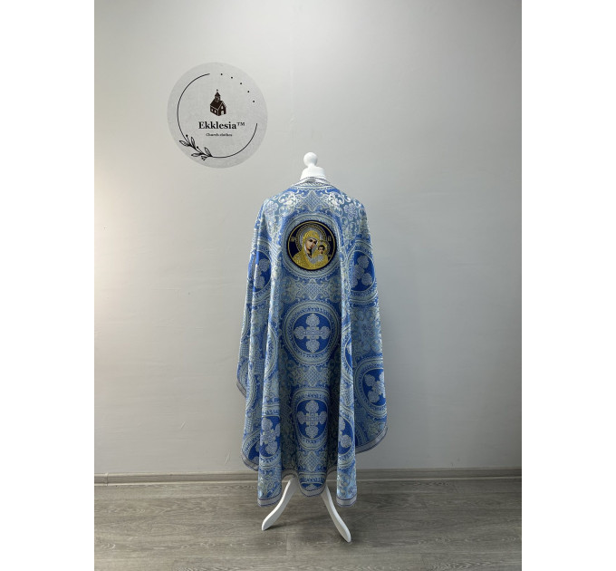 Orthodox vestment for priest - Phelon in Greek style with Theotokos icon