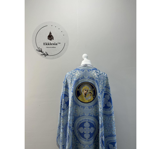 Orthodox vestment for priest - Phelon in Greek style with Theotokos icon