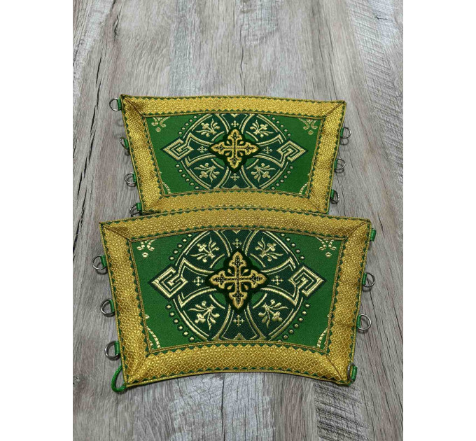 Brocade vestment for protodeacon - Stichar and orar - Sticharion, orarion, cuffs