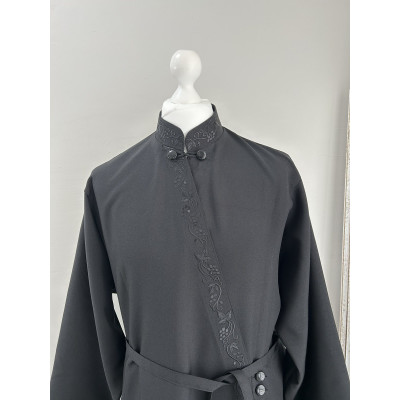 Cassock with grape embroidery - Inner cassock in gabardine - Summer cassock