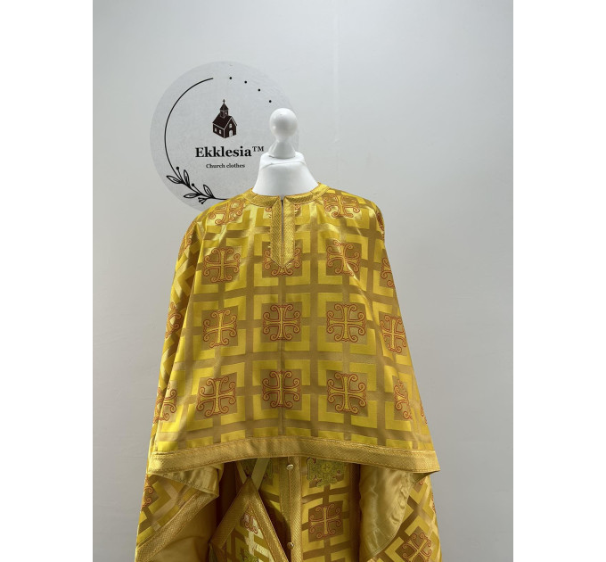 Orthodox liturgical vestment set - Priest vestment set with Oranta cross