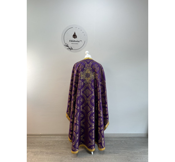 Orthodox vestment set for Lent - Priest vestment set with Oranta cross