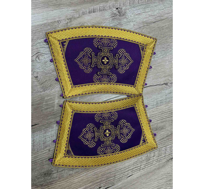 Orthodox vestment set for Lent - Priest vestment set with Oranta cross