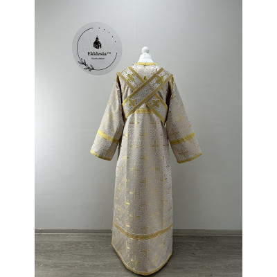 Sticharion for subdeacon - Vestment in greek brocade - Single orar and stichar