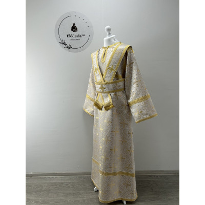 Sticharion for subdeacon - Vestment in greek brocade - Single orar and stichar