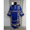 Embroidered vestment for deacon - Stichar, orar, cuffs on satin fabric
