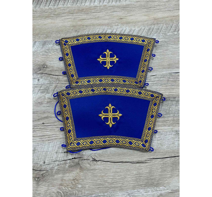 Embroidered vestment for deacon - Stichar, orar, cuffs on satin fabric