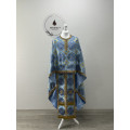 Vestment in blue brocade - Vestment set for priest - Liturgical set