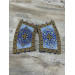 Vestment in blue brocade - Vestment set for priest - Liturgical set