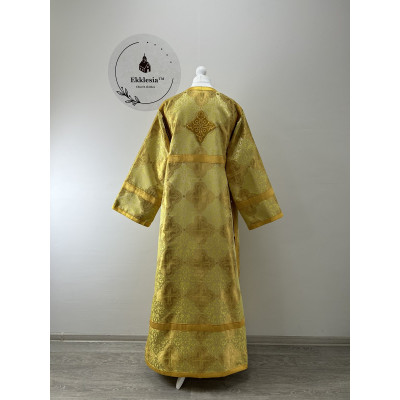 Gold altar boy sticharion - Reader robe - Brocade vestment - Stikhar