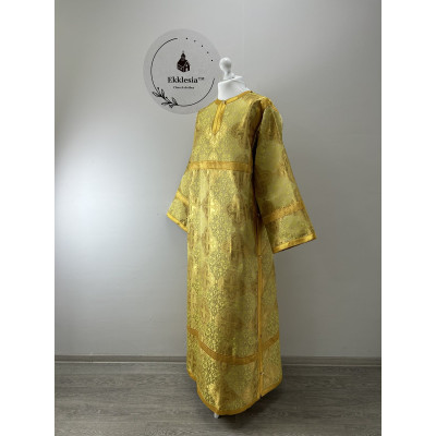Gold altar boy sticharion - Reader robe - Brocade vestment - Stikhar