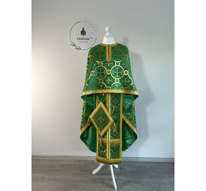 Liturgical vestment set for priest - Orthodox vestment set - Greek Phelon