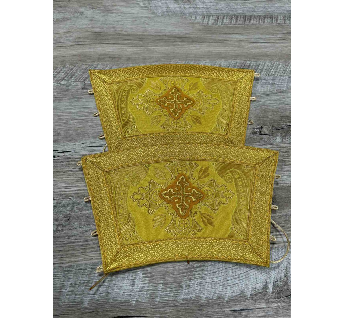 Orthodox priest vestments made of brocade - Liturgical vestment set - Slavic set