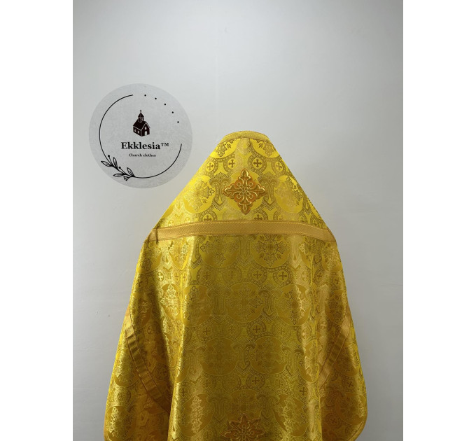 Orthodox priest vestments made of brocade - Liturgical vestment set - Slavic set