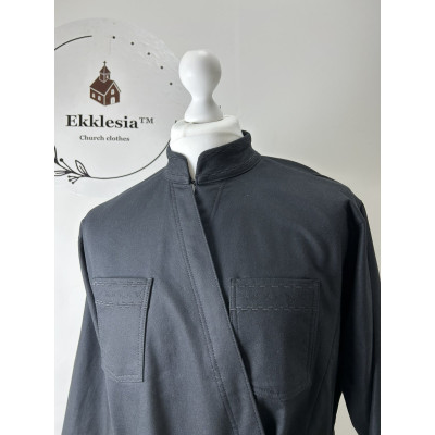 Winter cassock in Greek style - Inner cassock in suit wool - Warm cassock