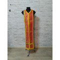 Orthodox stole and cuffs in brocade - Priest's communion set in white - gift