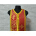 Orthodox stole and cuffs in brocade - Priest's communion set in white - gift