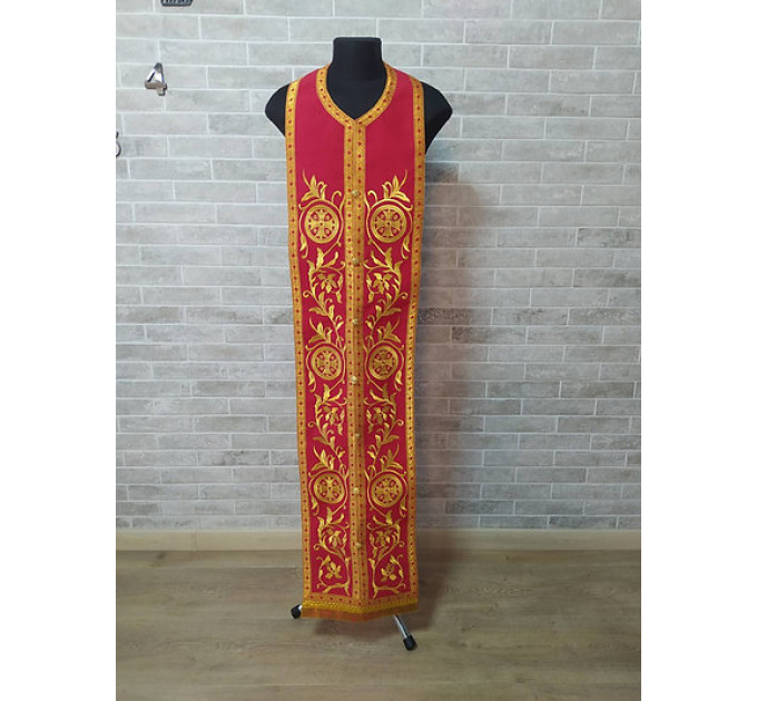 All colors embroidered Communion set - Stole and cuffs - Priest's set - Orthodox