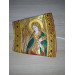Priest's cuffs in metallic angels brocade
